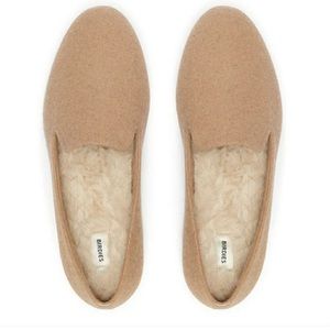 Birdies The Starling Oatmeal Sweater Knit Faux Fur Lined Shoe 🧶